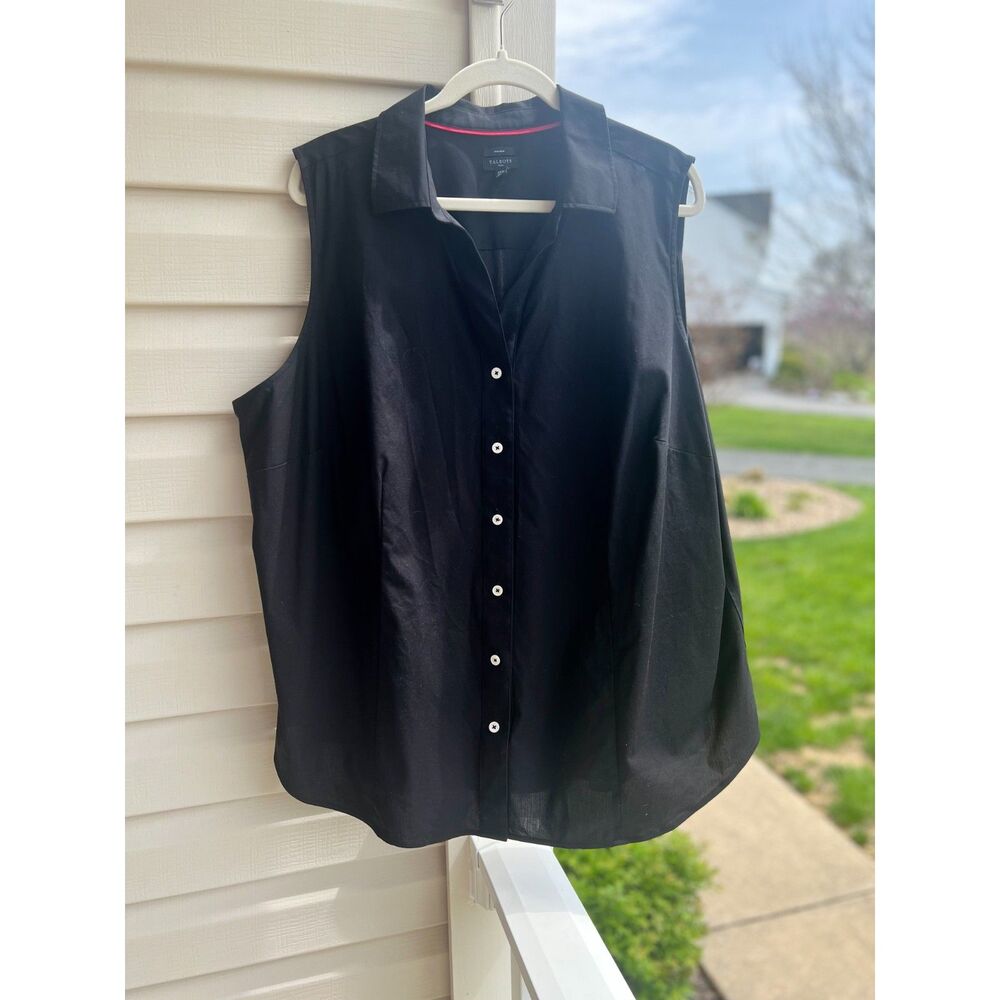 Talbots Black Sleeveless Womens Plus